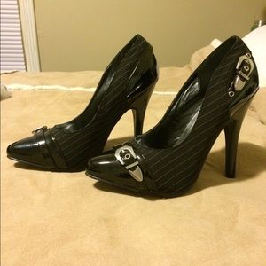 Ellie Pinstripe High Heels