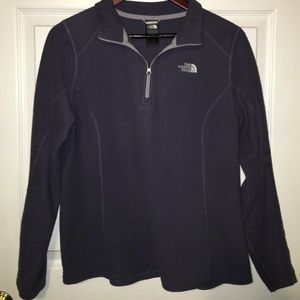 Northface 1/4 zip sweater grayish/purple