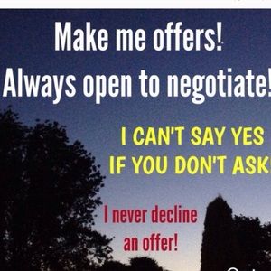 Always willing to negotiate