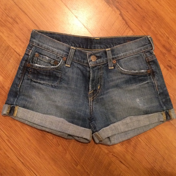 Citizens of Humanity low rise jean shorts
