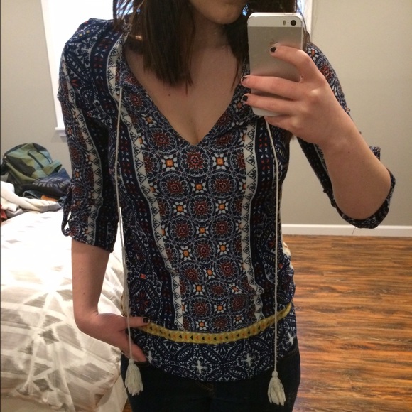 Tops - Boho Top with Tassels