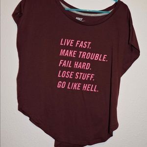 Slouchy Nike running tee