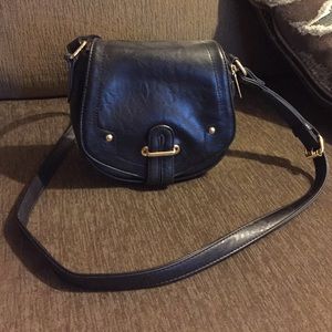 Black cross body purse