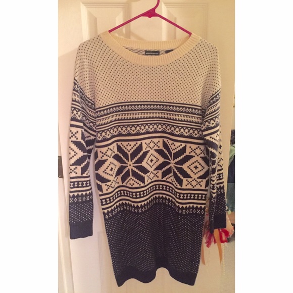 Moda Fair Isle Sweater Dress