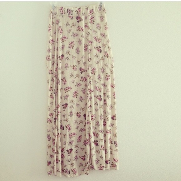 Floral maxi skirt