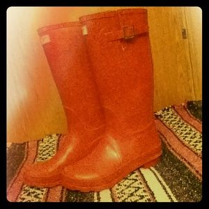 Red Rain Boots