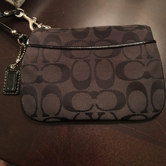 Black Coach wristlet (used)