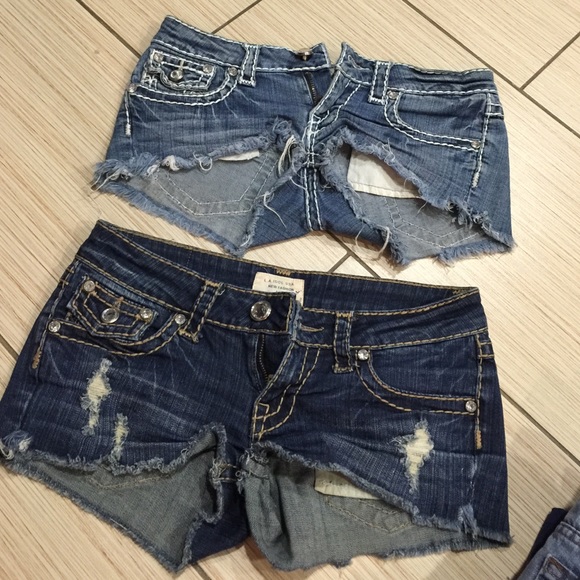 LA Idol denim mini shorts
