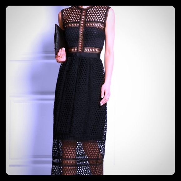 Black maxi dress