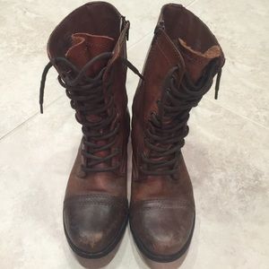 Steve Madden distressed boots