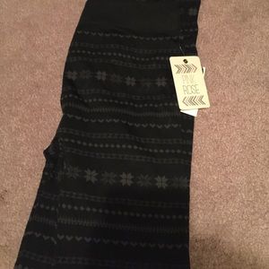 fleece patterned leggings