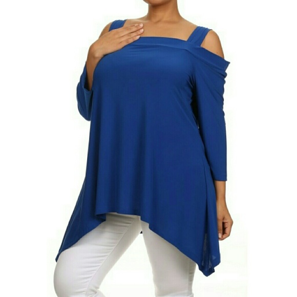 Pallavi Navy Top- Plus Size - Picture 3 of 3
