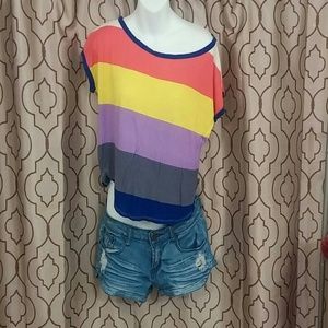 Shorts & crop shirt.