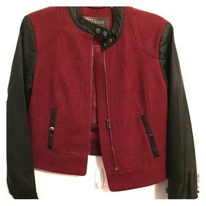 Burgundy Moto jacket