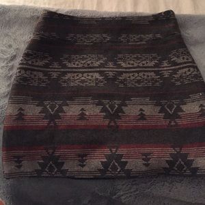 Tribal print skirt