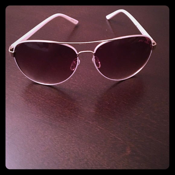 Betsy Johnson white aviators