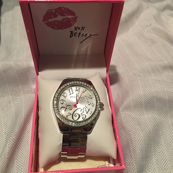 Betsy Johnson Silver Watch