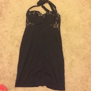 Black right halter dress from Victoria's Secret