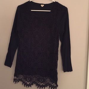 J.Crew lacey eyelet long sleeve
