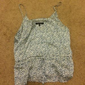 Blue leopard tank top