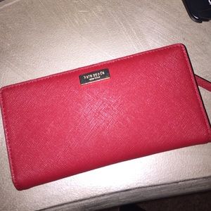 Red Kate spade wallet
