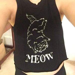 Meow Crop Top