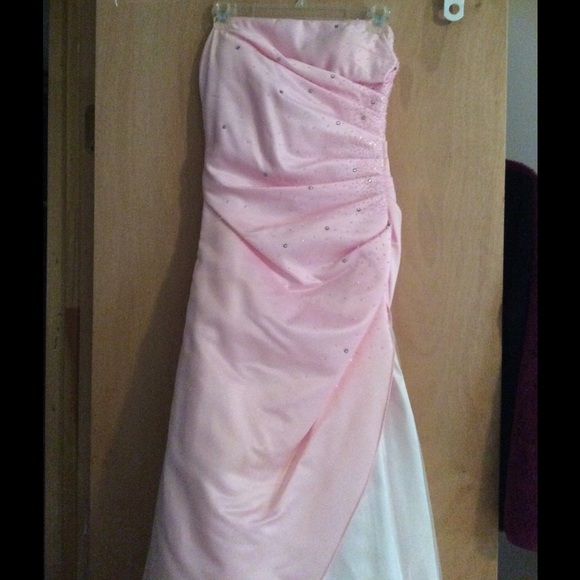 Light pink prom dress