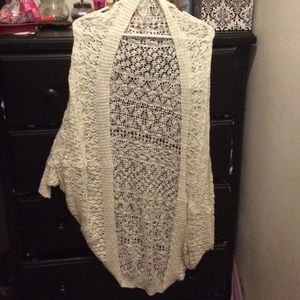 White cardigan