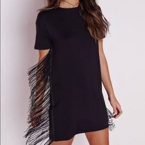 Black fringe dress