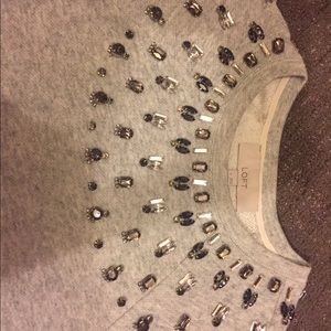Ann Taylor loft sweater with jewels!