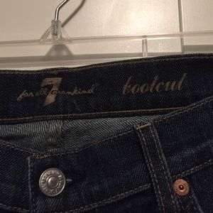 7 For All Man Kind size 7 boot cut jeans