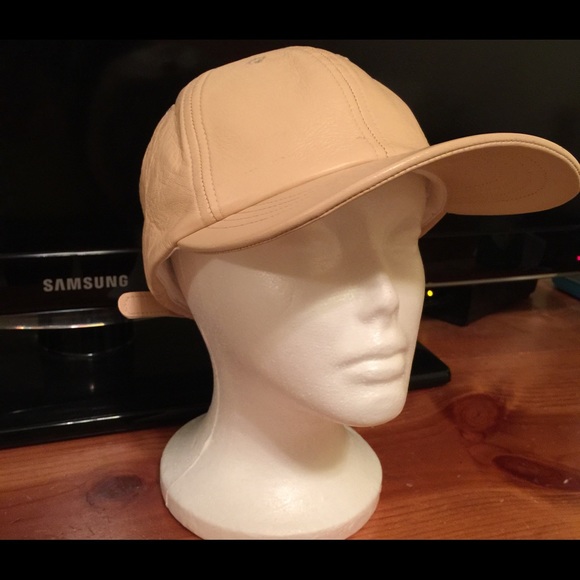 American Apparel Nude leather hat
