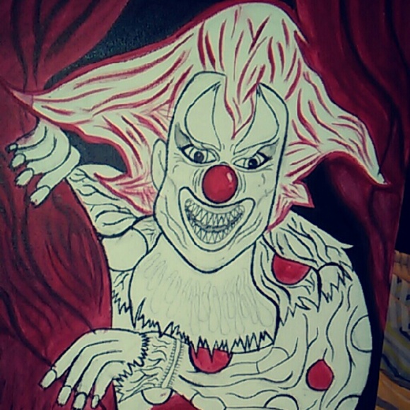 Handmade Jack the clown painting - Picture 2 of 4