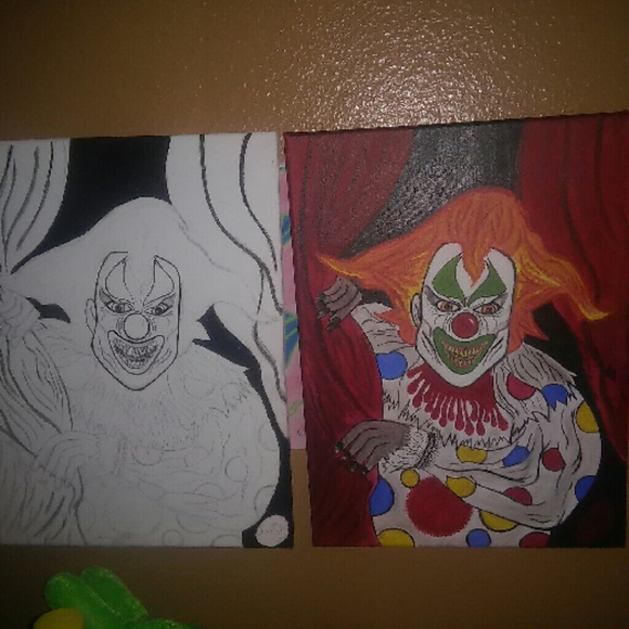 Handmade Jack the clown painting - Picture 3 of 4