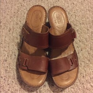 Women's Born, Bellot Two band mid slide sandals