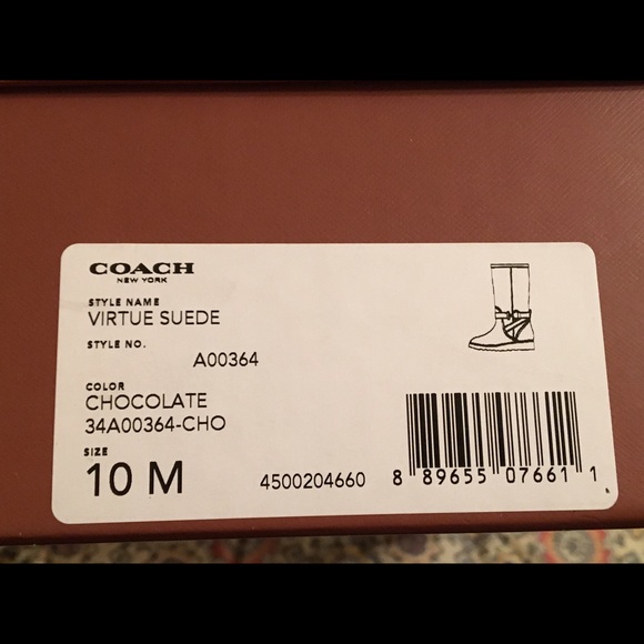 Coach brown suede boots - Picture 4 of 4