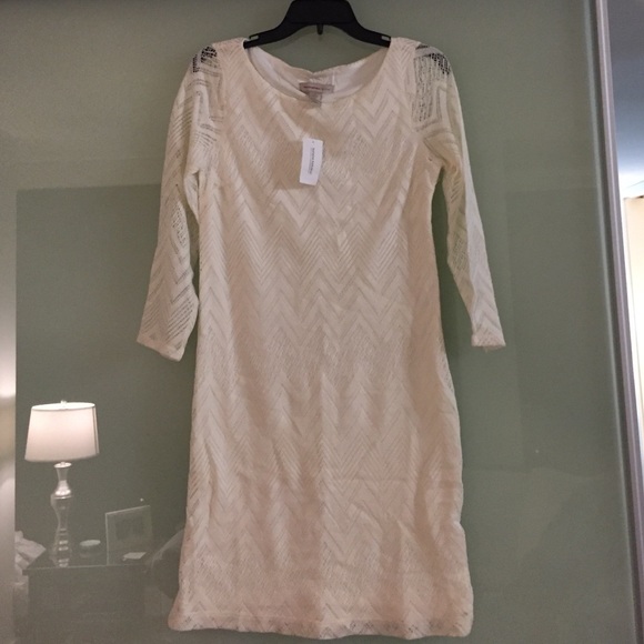 NWT • Banana republic off white crochet dress - Picture 2 of 3