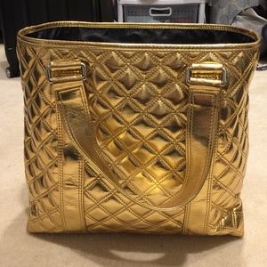Marc by Marc Jacobs large gold quilted  tote