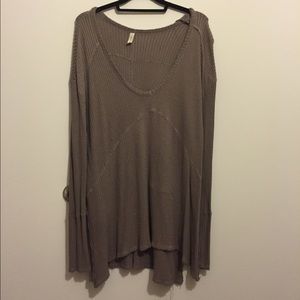 Free People long sleeve knit top