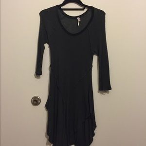 Free People dark green knit top