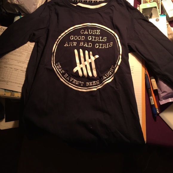 5 seconds of summer long sleeves tee
