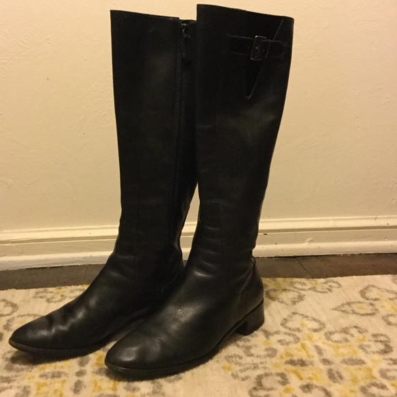 Tall Leather Riding Boots