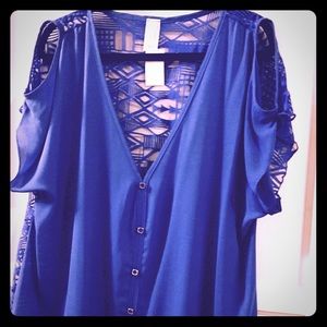 3XL Women's Royal Blue blouse