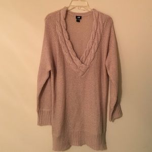 Deep V neck sweater