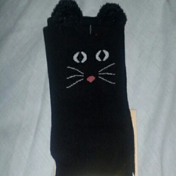 Cute cat knee high socks!
