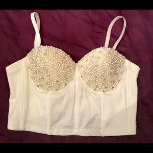 Pearl White Bustier