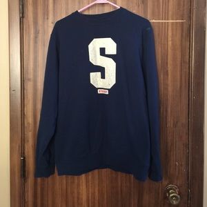 Navy blue Stussy sweatshirt
