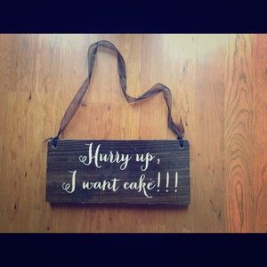 Ring bearer rustic wedding sign