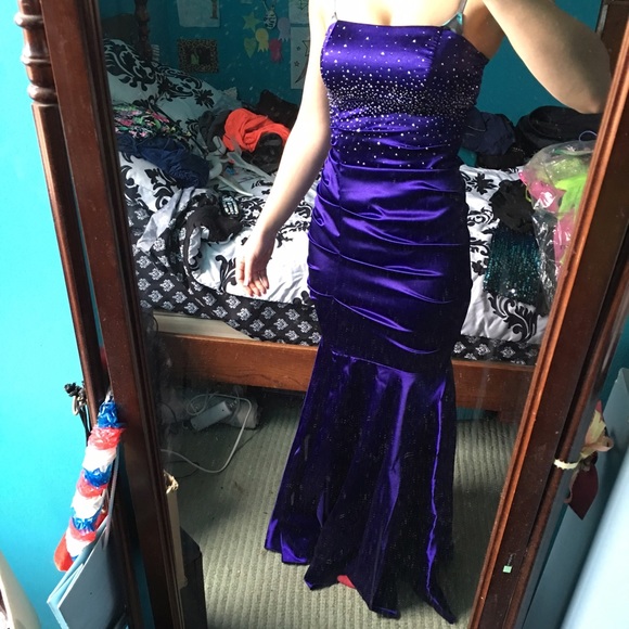 Long purple dress