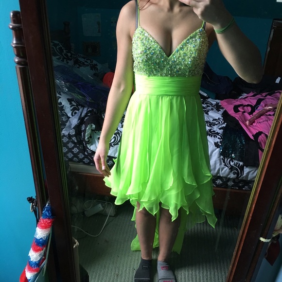 High low tinker bell dress